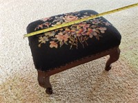 Small Embroidered Footstool