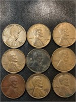 1954D Lincoln wheat pennies