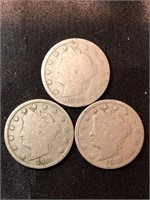 3-Liberty head nickel’s