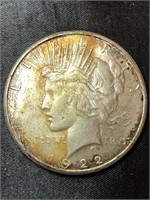 1922 piece silver dollar with keychain