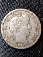 1912 Barber Silver dime