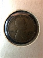 1913 S Lincoln wheat penny