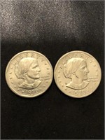 2-1979 Susan B Anthony dollars