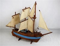 Vintage Wooden Sailing Ship Model