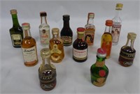 Small Collectible Liquer Bottles- Whisky, Cognac,a