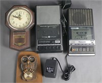 Vintage Clock,  Cassette Recorders, Owl  Weather C