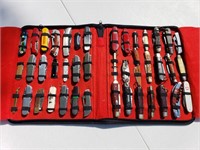 Pocket Knife Collection and Case