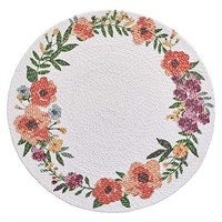 Spring Jubilee Round Floral Placemat 15" Round
