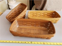 (3) Longaberger Baskets