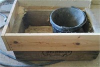 Vintage Del Monte Crate & Rubber Bucket
