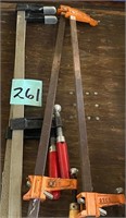 Lot of (4) 30" Cabinet Clamps
