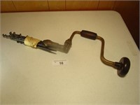 Wood Handled Vintage Drill