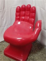 Retro Red Childrens Hand Chair