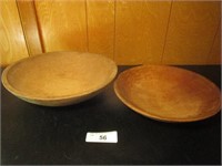 Two Wooden Bowls