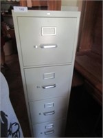 HON Metal Four Drawer File Cabinet