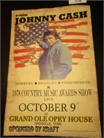 1978 Johnny Cash Grand Ole Opry Poster