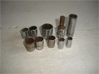 Snap On Assorted 1/4 & 3/8 Drive Sockets