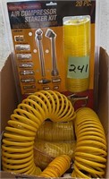 New Air Compressor Accordion Hoses & Fittings Kit