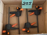 Lot of (4) Small Hand Bar Clamps