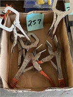 Lot of (6) Vise Grip Welding Clamps