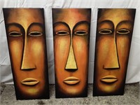 3 Faces Prints on Canvas