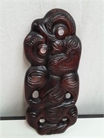 Signed Hei Tiki Maori New Zealand Figure