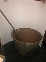 Copper apple butter kettle with stirrer*greatshape