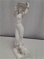 Woman with Dogs Figure