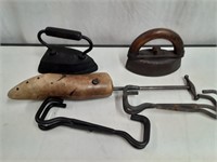 Antique Sad Irons, Shoe Stretcher