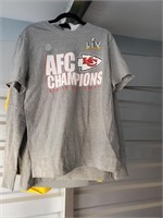 NFL Nike Chiefs Adult Large AFC Champions Dark Gre