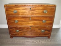 Sheraton Style 3 Drawer Chest Of Drawers