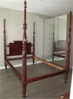 Queen Size Pine 4 Poster Bed