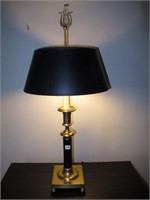 Brass & Black Table Lamp