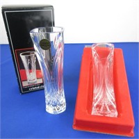 2 Lead Crystal Vases Made in France