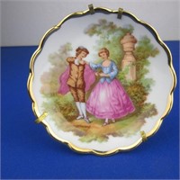 Limoges Plate on Stand  3.5" W