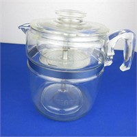Vintage Pyrex Coffee Pot Percolator 9 Cup