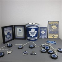 Toronto Maple Leaf Lot: Picture Frame, Garbage Can