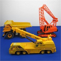 2 Cranes and Dump Truck