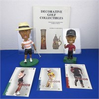 Tiger Wood Collector Lot: Bobbleheads, Pictures