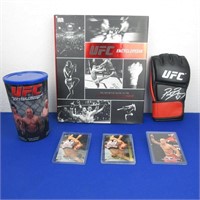 UFC Lot: Signed Pat Bradley Glove, Encyclopedia,