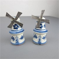 Windmill Delft Salt & Papper Shakers