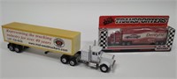 Lot of 2 Die Cast & Plastic Semi Trucks