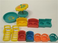 Lot of Vintage Fisher Price Pool Toys