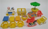 Lot of Misc Vintage Fisher Price Toys