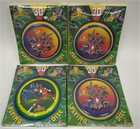 Lot of 4 1994 Spectra Star Power Ranger Frisbees
