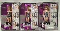 3 1993 Mattel Original 1959 Barbie Reproduction