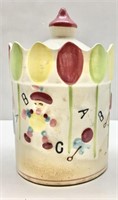 Antique Nursery-Themed Biscuit Jar