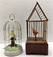 Two Bird Cage Music Boxes