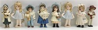 Eight Victorian Styled Porcelain Ornaments