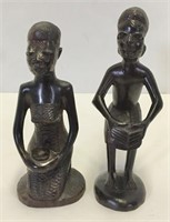 Black Wooden Figurines